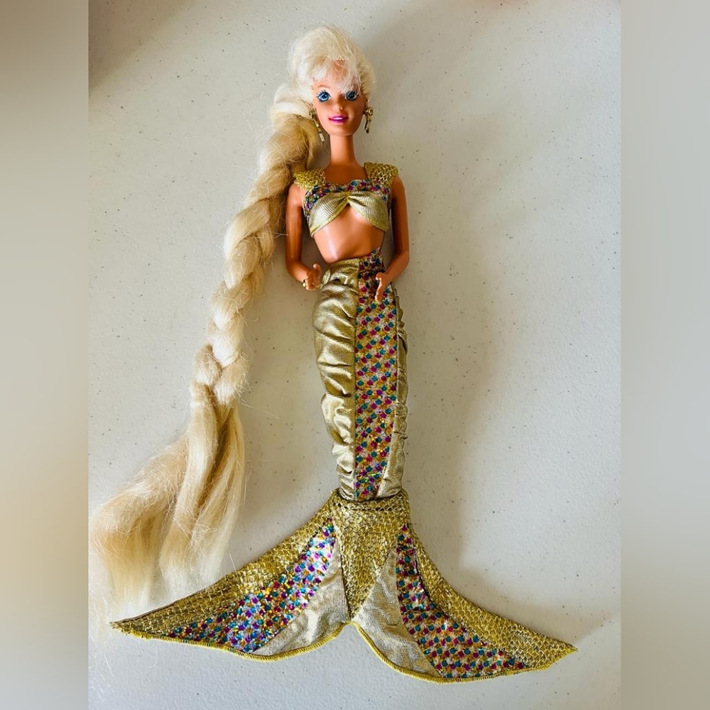 Jewel hair mermaid barbie doll